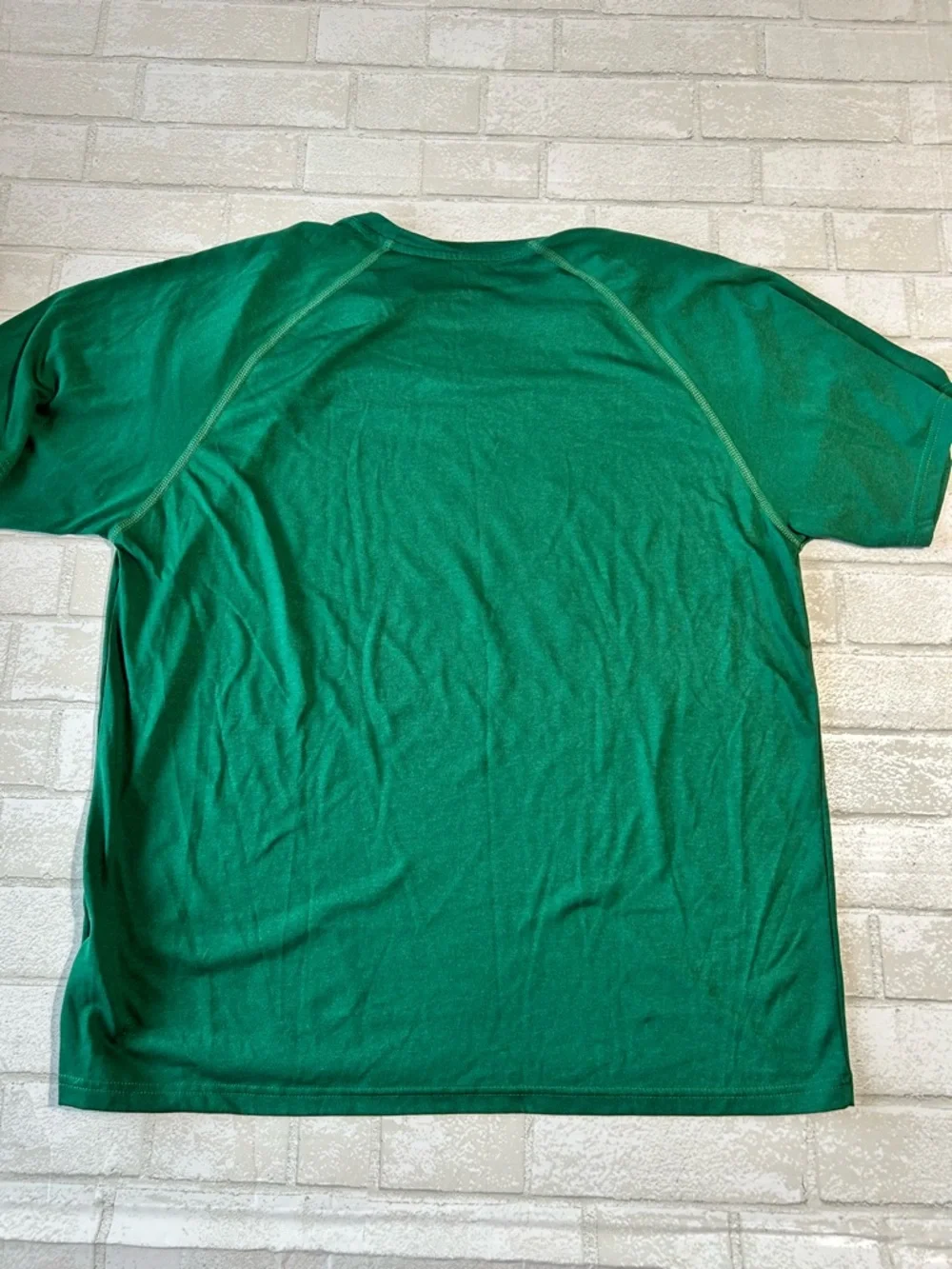 adidas Green Clover Basketball Climalite Short Sleeve Tee